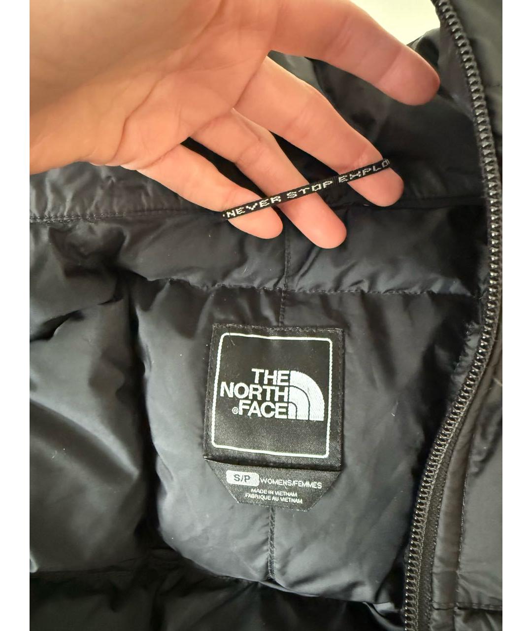 THE NORTH FACE Черный меховой пуховик, фото 8