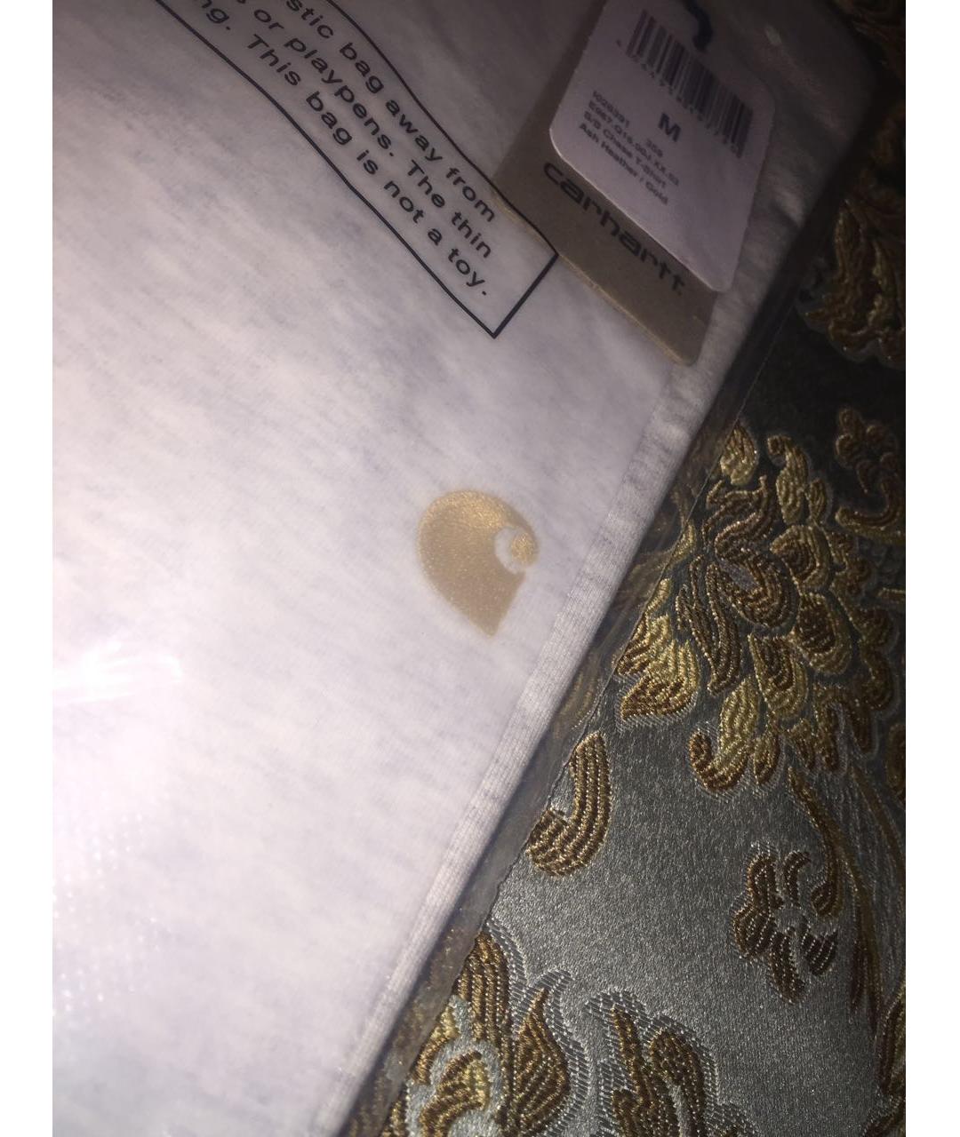 CARHARTT Серая хлопковая футболка, фото 6