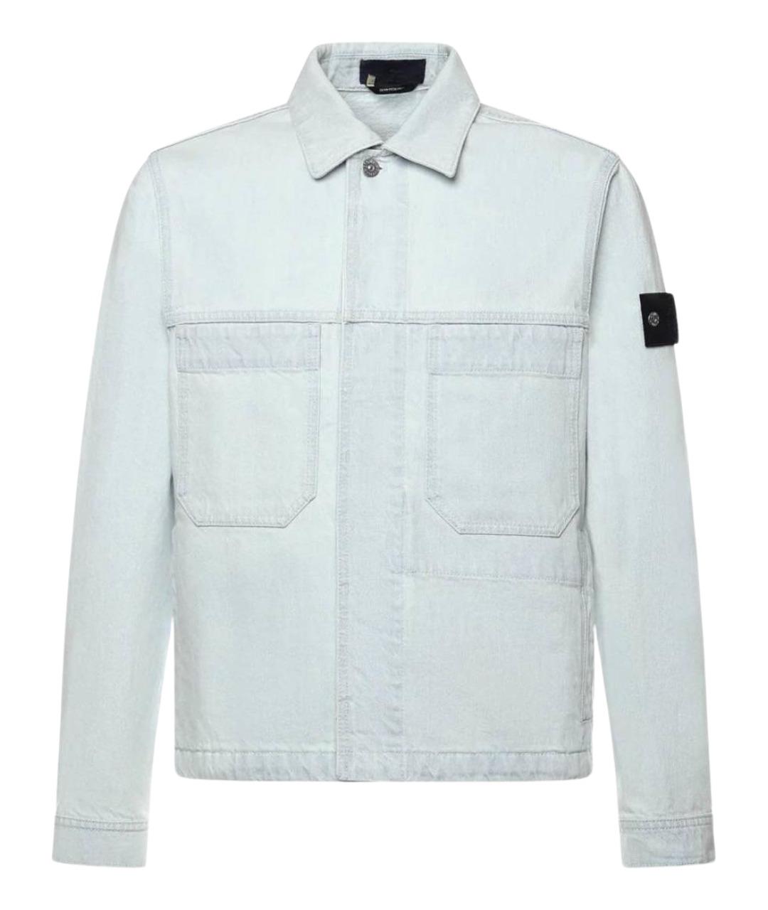 STONE ISLAND Голубая деним куртка, фото 1