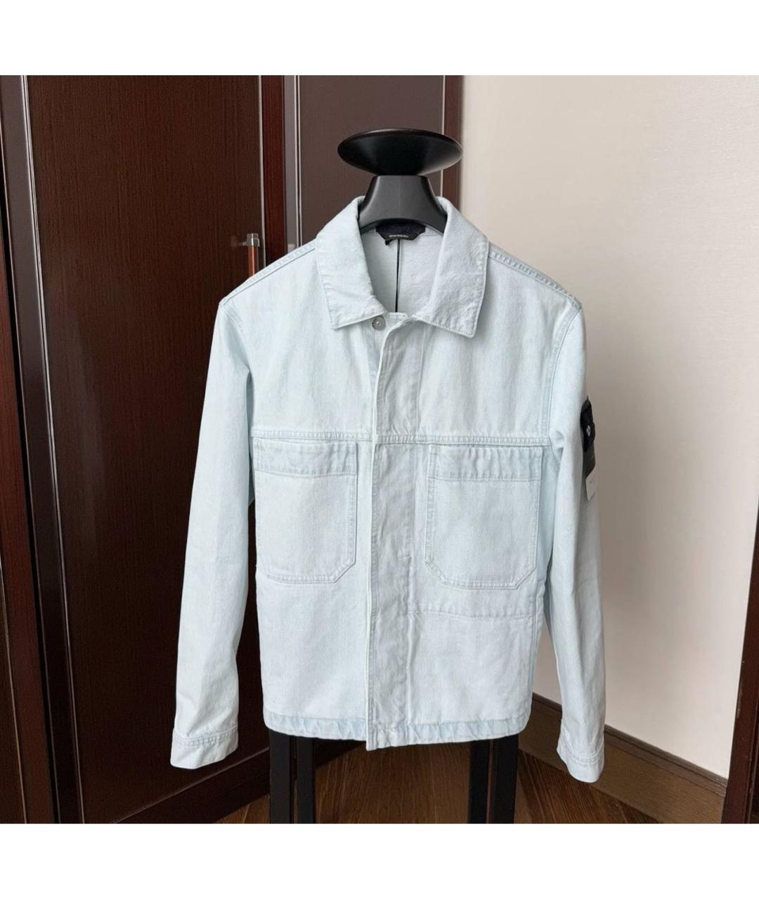 STONE ISLAND Голубая деним куртка, фото 3