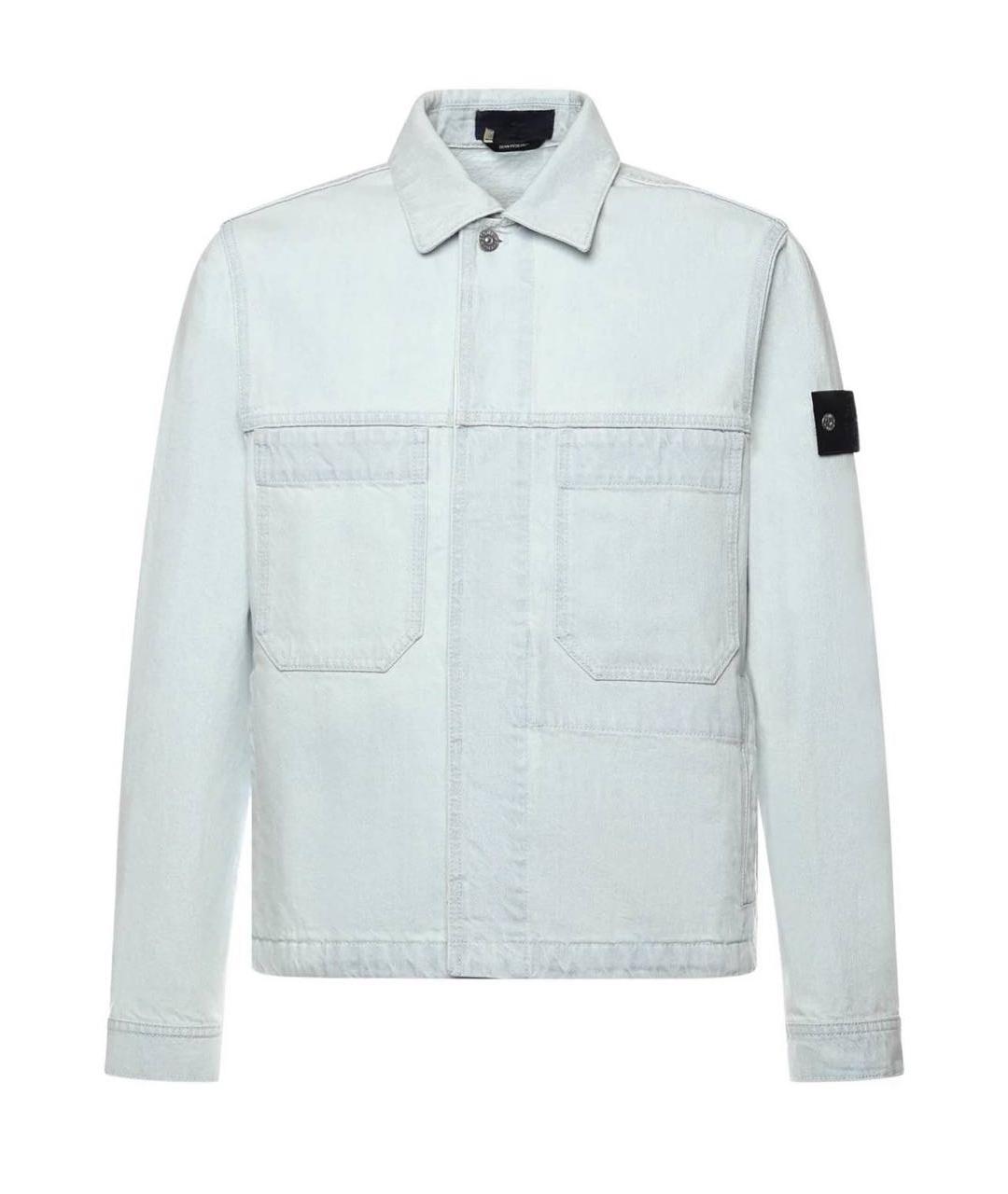 STONE ISLAND Голубая деним куртка, фото 7