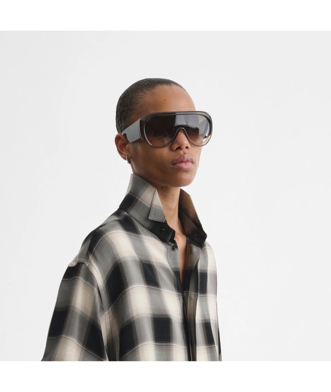 PHOEBE PHILO Черные пластиковые солнцезащитные очки, фото 3