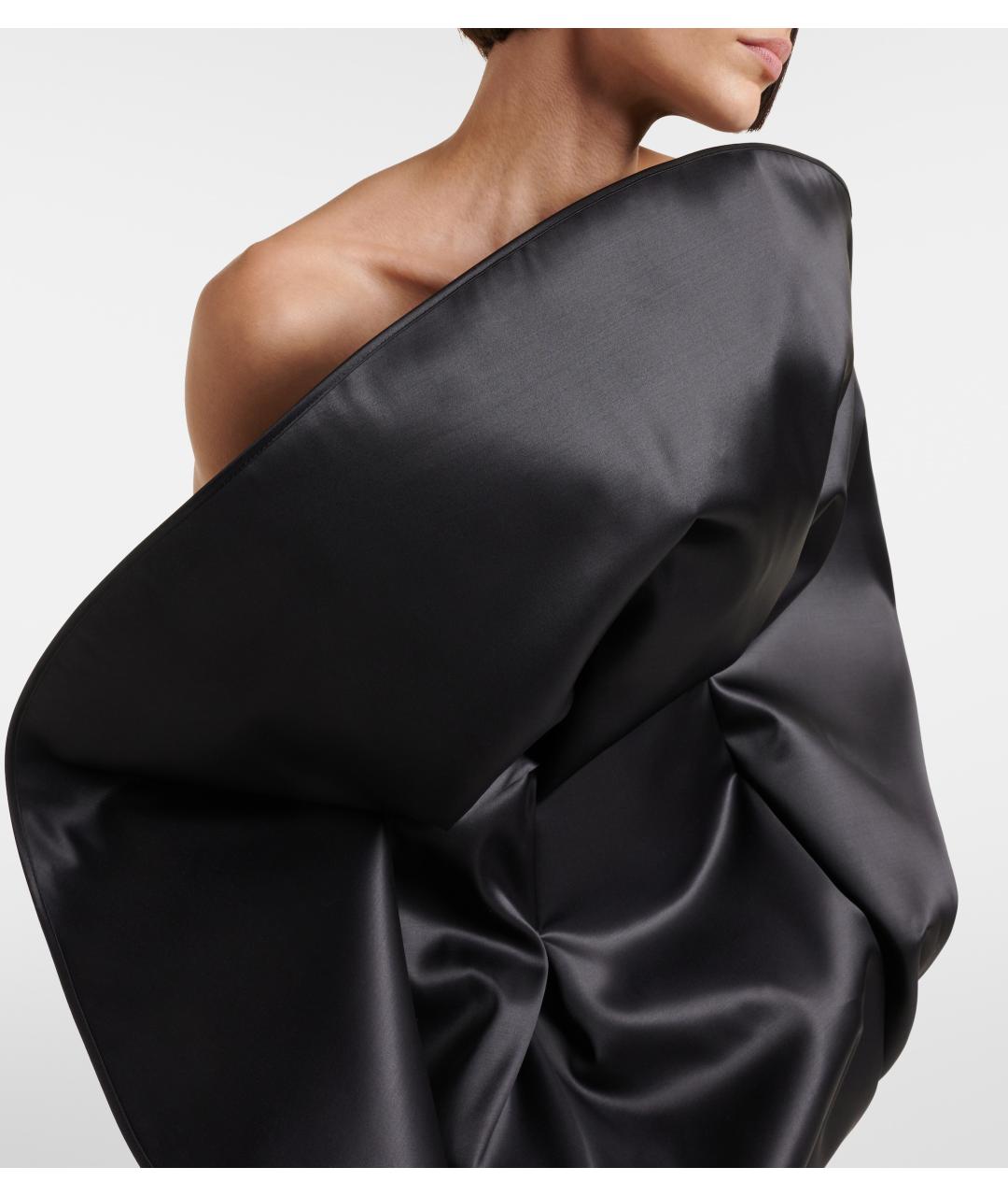 MAGDA BUTRYM Черное шерстяное вечернее платье, фото 7