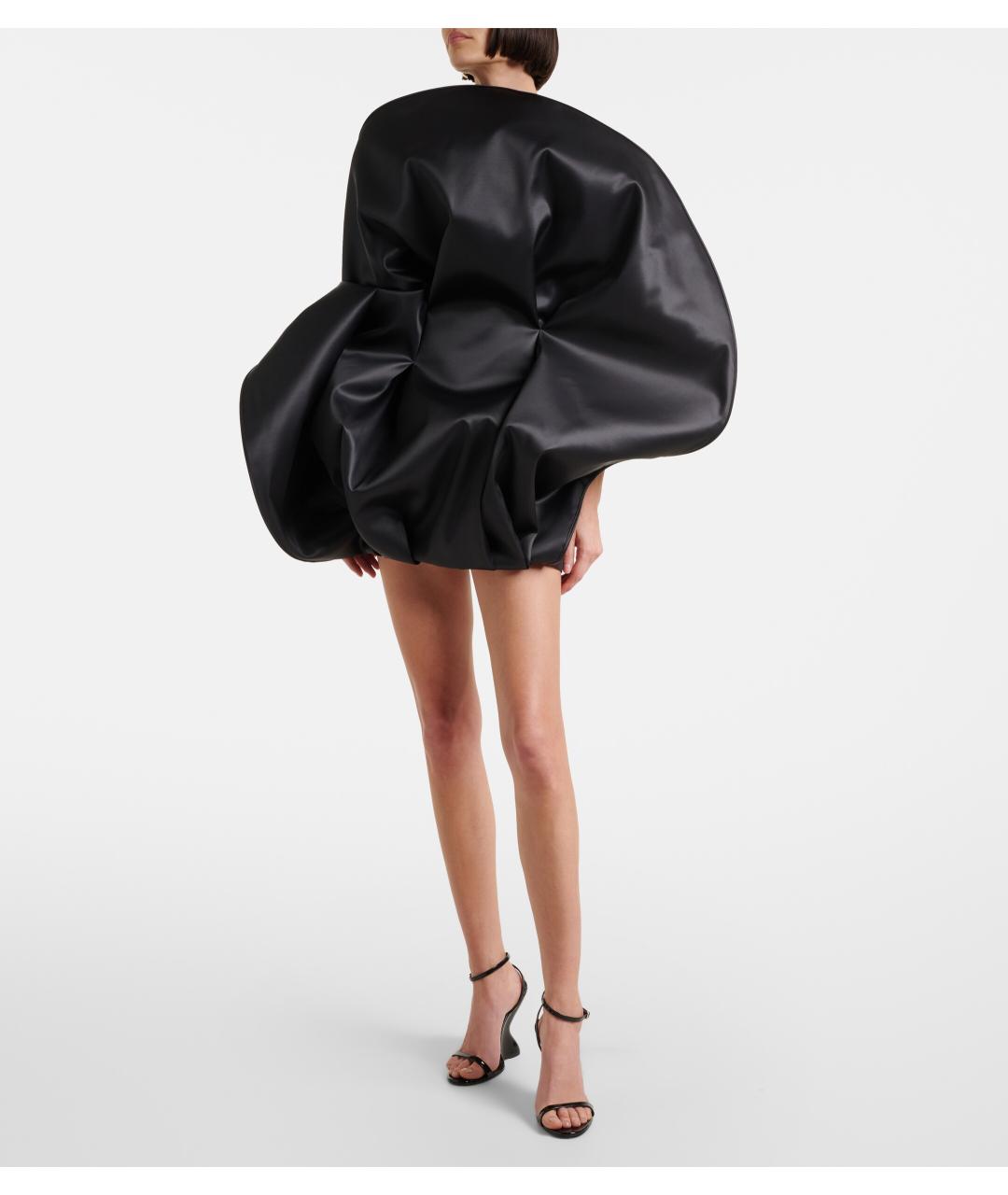 MAGDA BUTRYM Черное шерстяное вечернее платье, фото 4