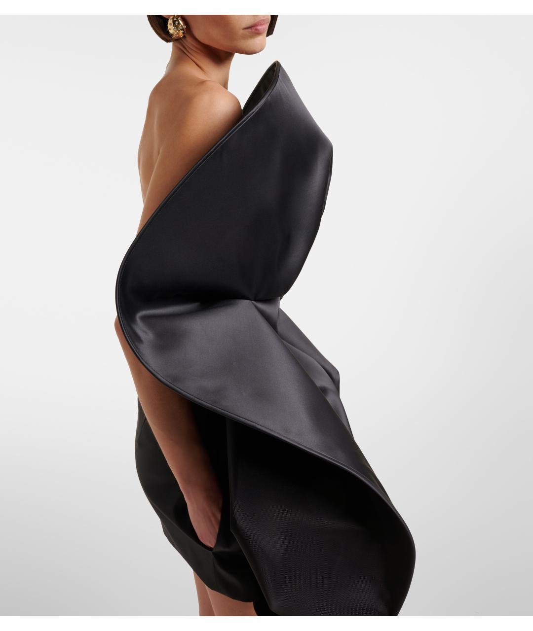 MAGDA BUTRYM Черное шерстяное вечернее платье, фото 6