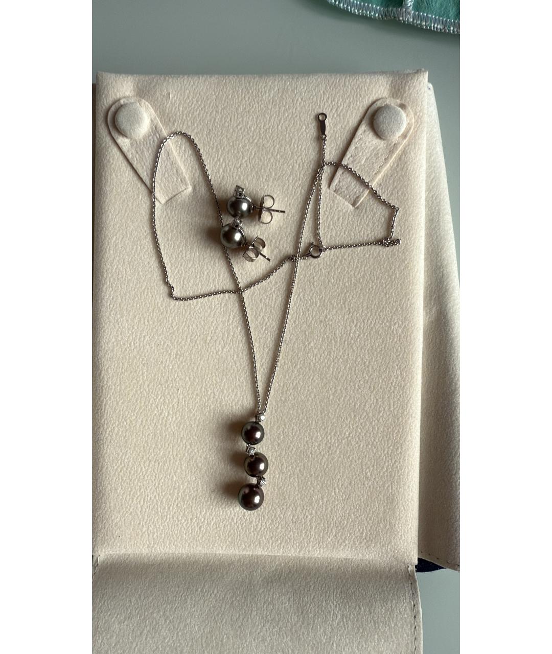 Mikimoto Черный комплект из белого золота, фото 2