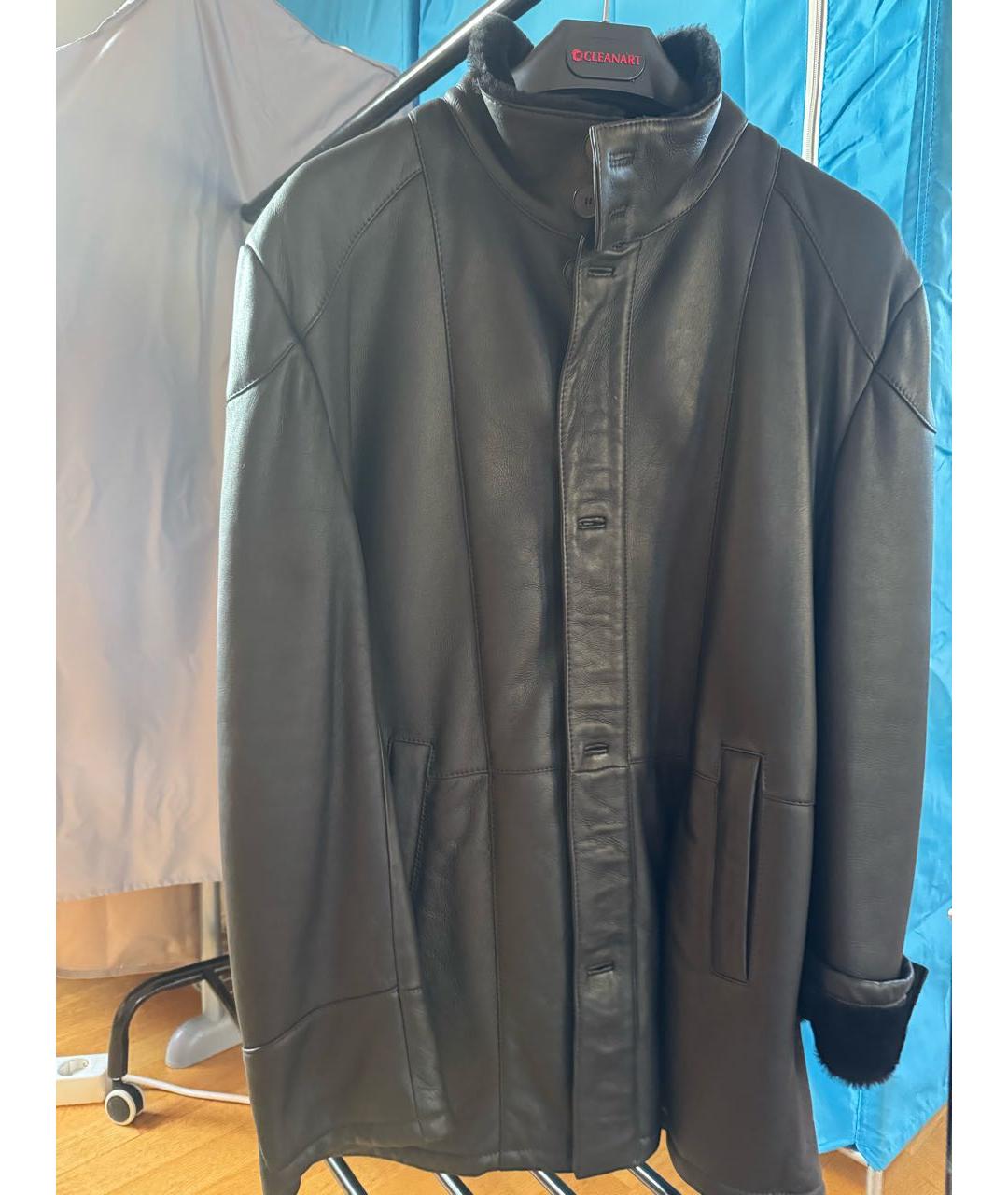 KARL LAGERFELD Черная шерстяная дубленка/шуба, фото 7