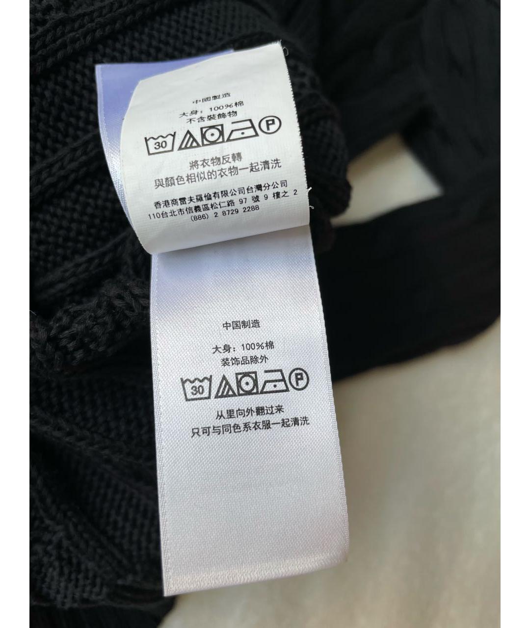 POLO RALPH LAUREN Черный хлопковый джемпер / свитер, фото 6