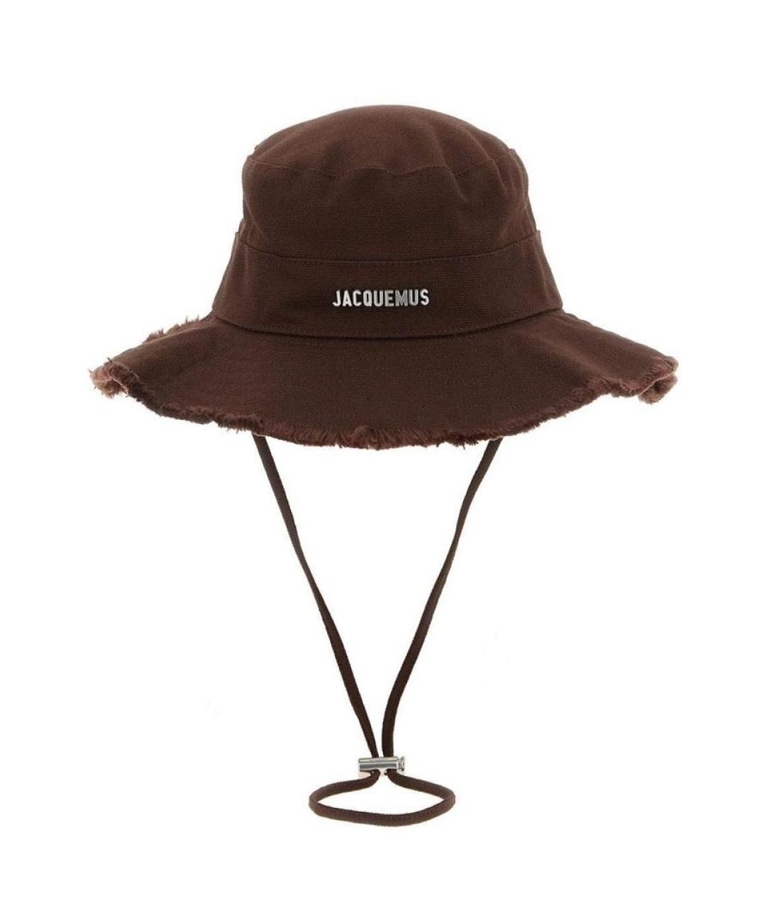 JACQUEMUS Коричневая панама, фото 4