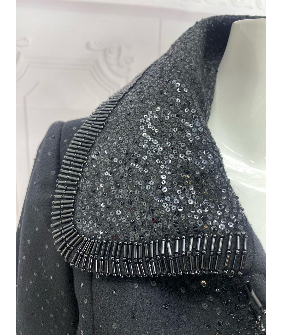 DOLCE&GABBANA Черное шерстяное пальто, фото 4