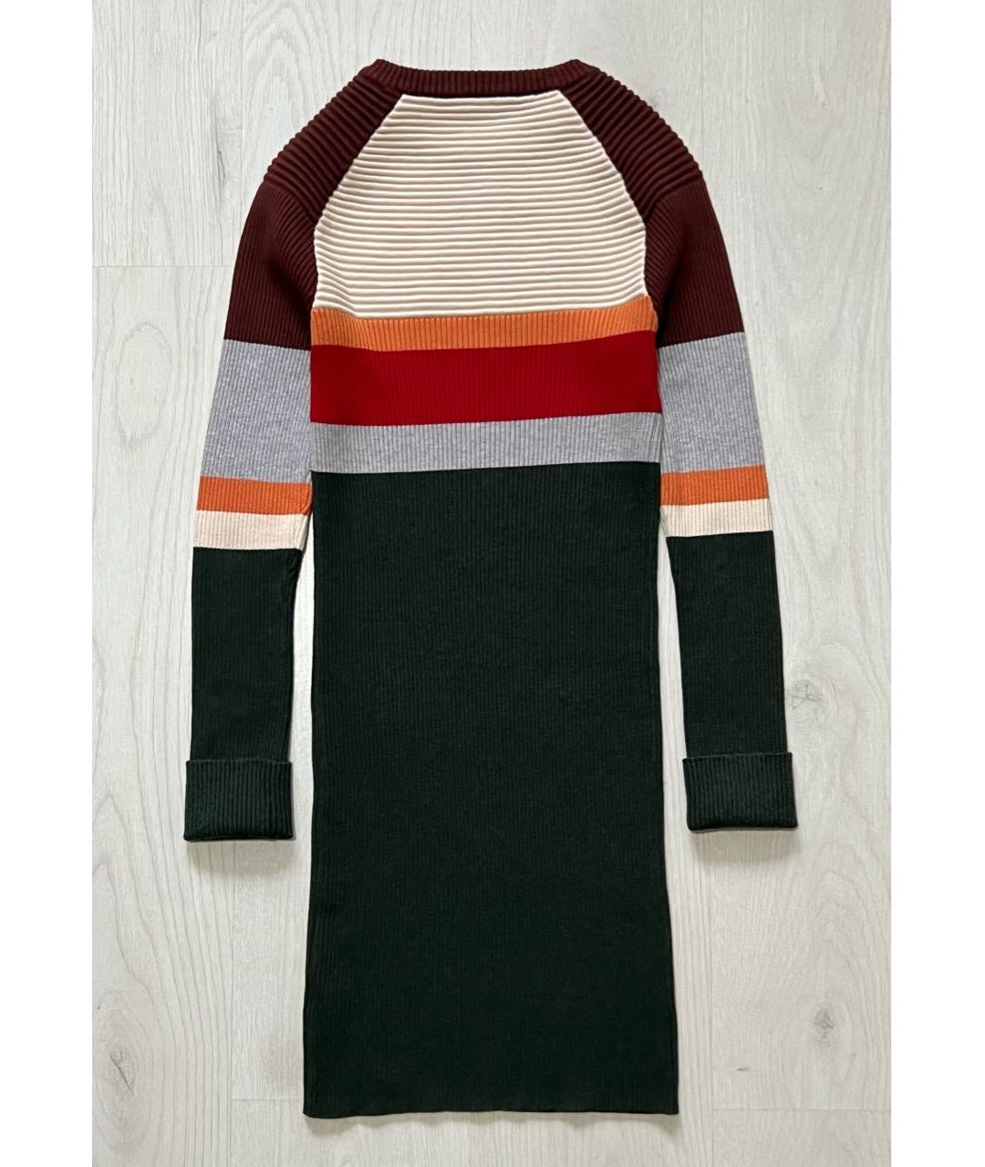 ISABEL MARANT ETOILE Мульти шерстяное повседневное платье, фото 2