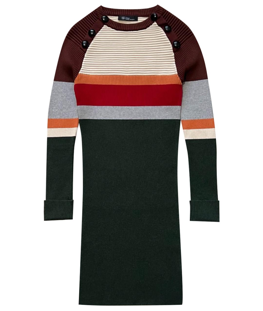 ISABEL MARANT ETOILE Мульти шерстяное повседневное платье, фото 1