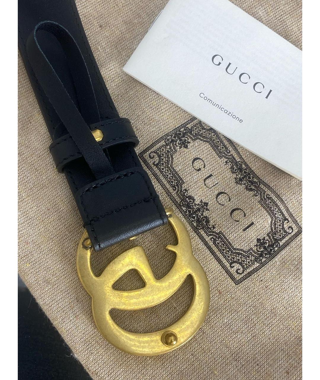 GUCCI Бежевый кожаный ремень, фото 3