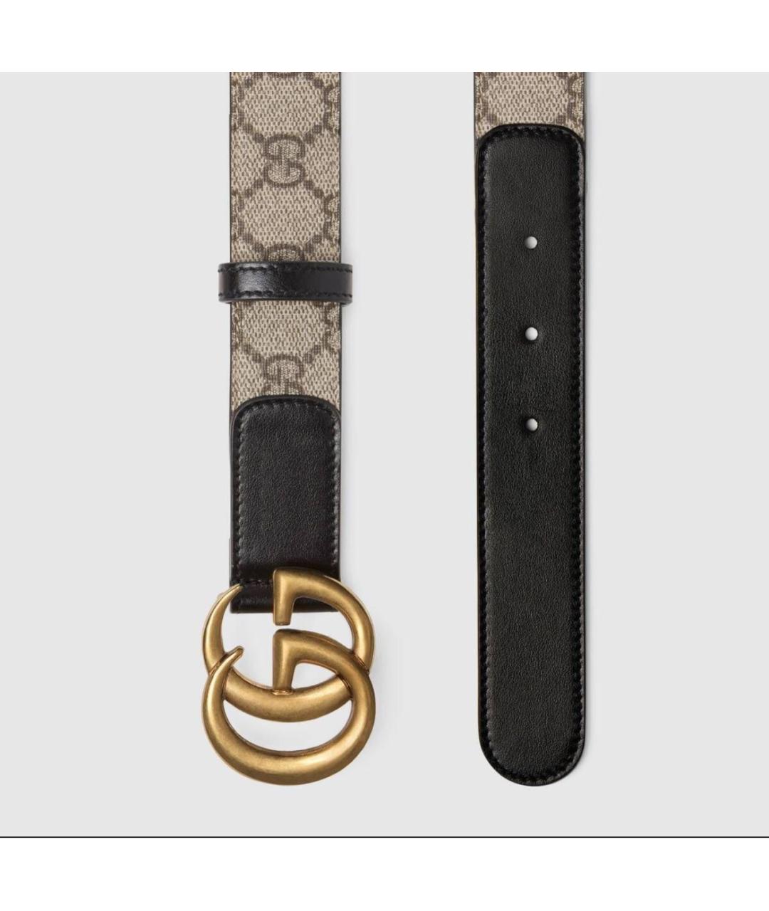 GUCCI Бежевый кожаный ремень, фото 2