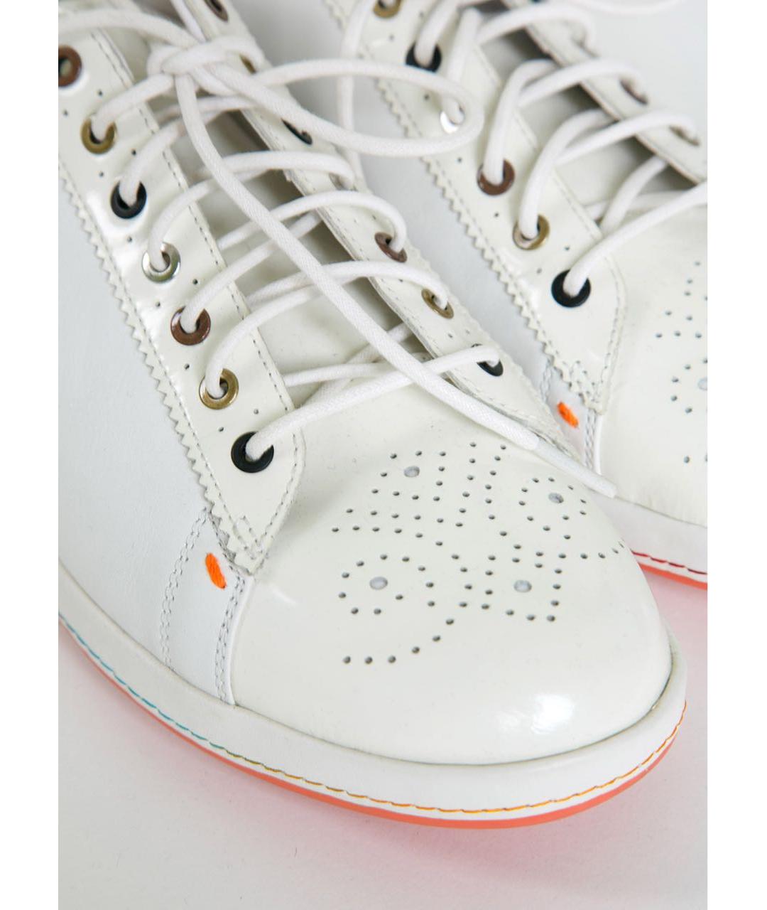 PAUL SMITH Белые кожаные кеды, фото 4