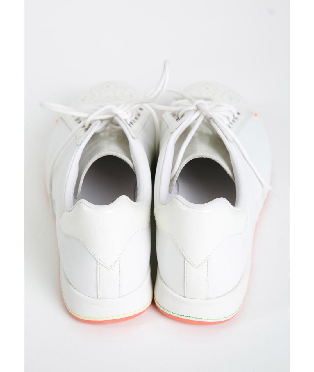 PAUL SMITH Белые кожаные кеды, фото 3