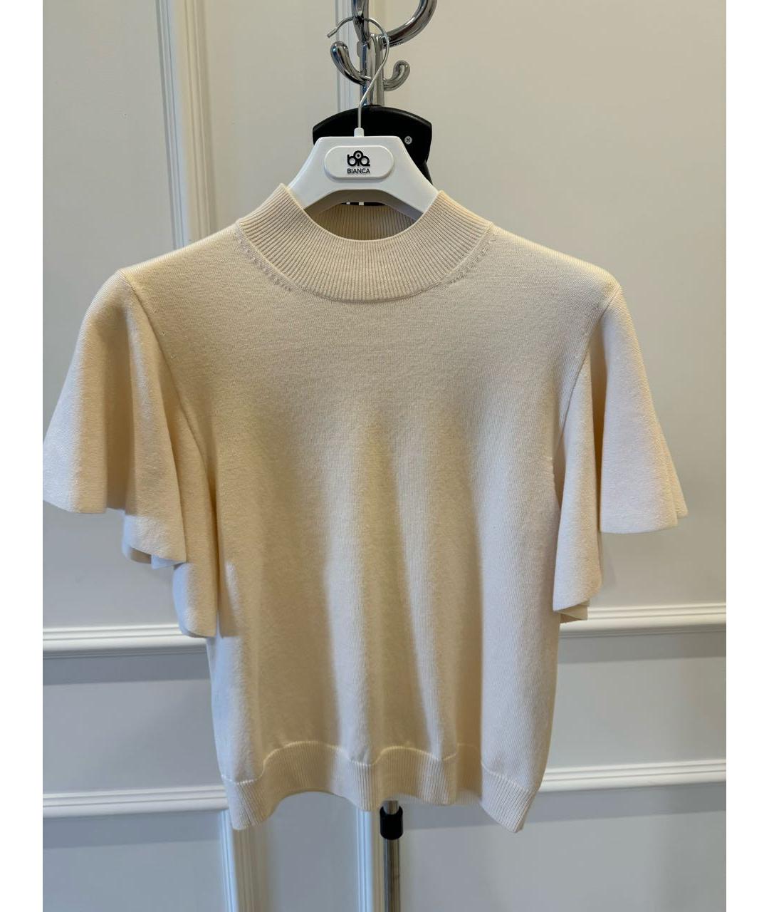 CHLOE Белый шерстяной джемпер / свитер, фото 5