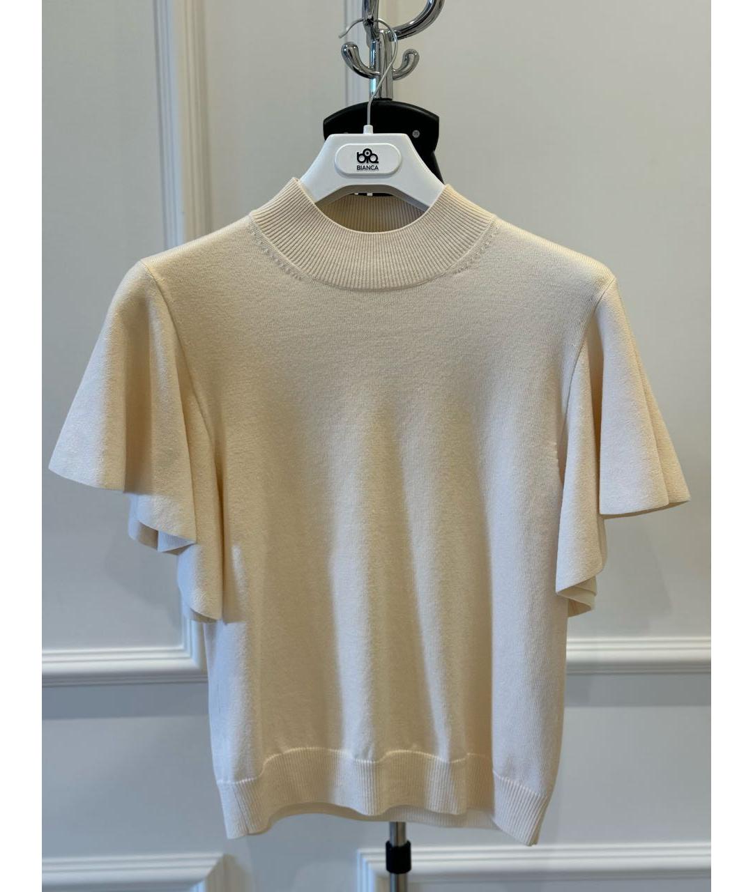 CHLOE Белый шерстяной джемпер / свитер, фото 2