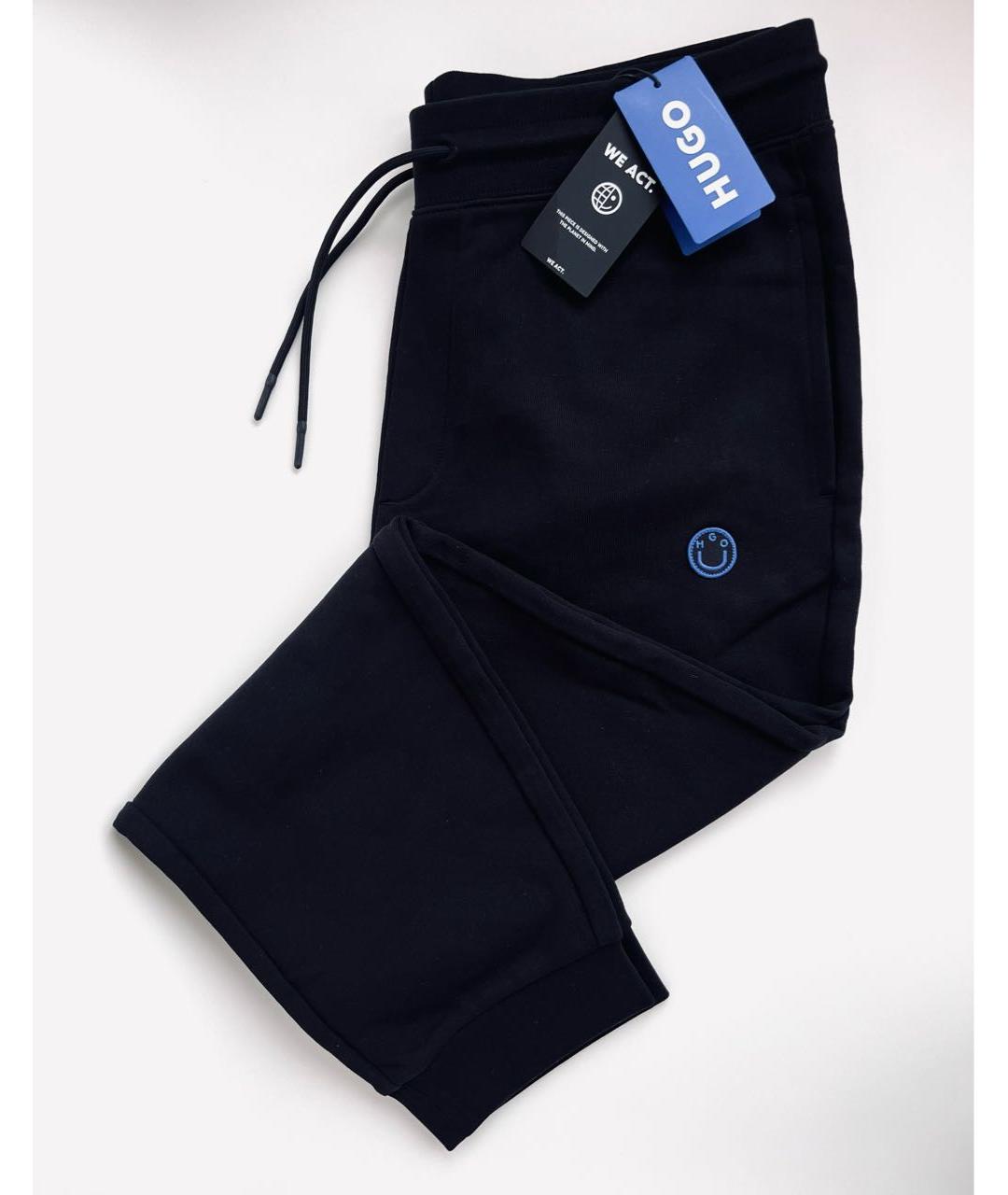 HUGO Черный хлопковый спортивный костюм, фото 2