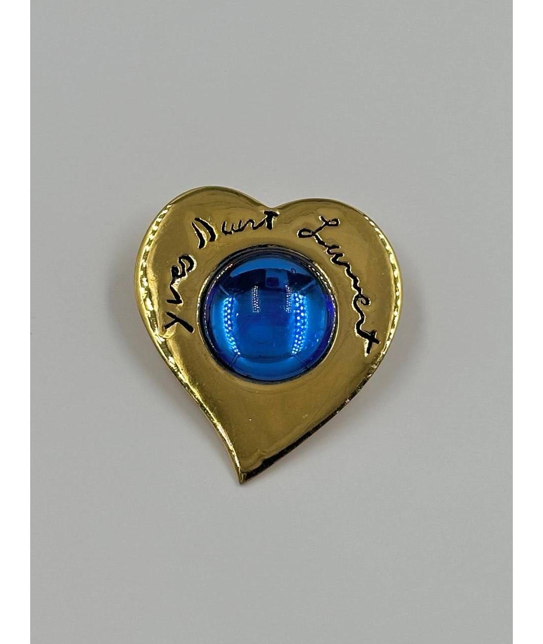 SAINT LAURENT Золотая позолоченная булавка / брошь, фото 5