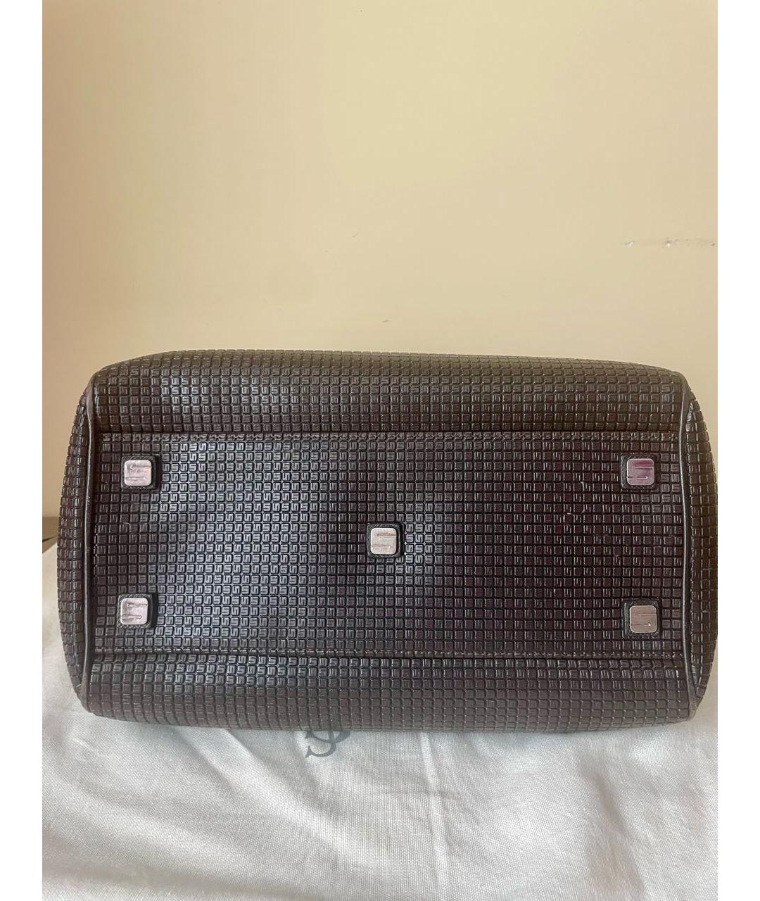 SERAPIAN Коричневая кожаная сумка тоут, фото 6