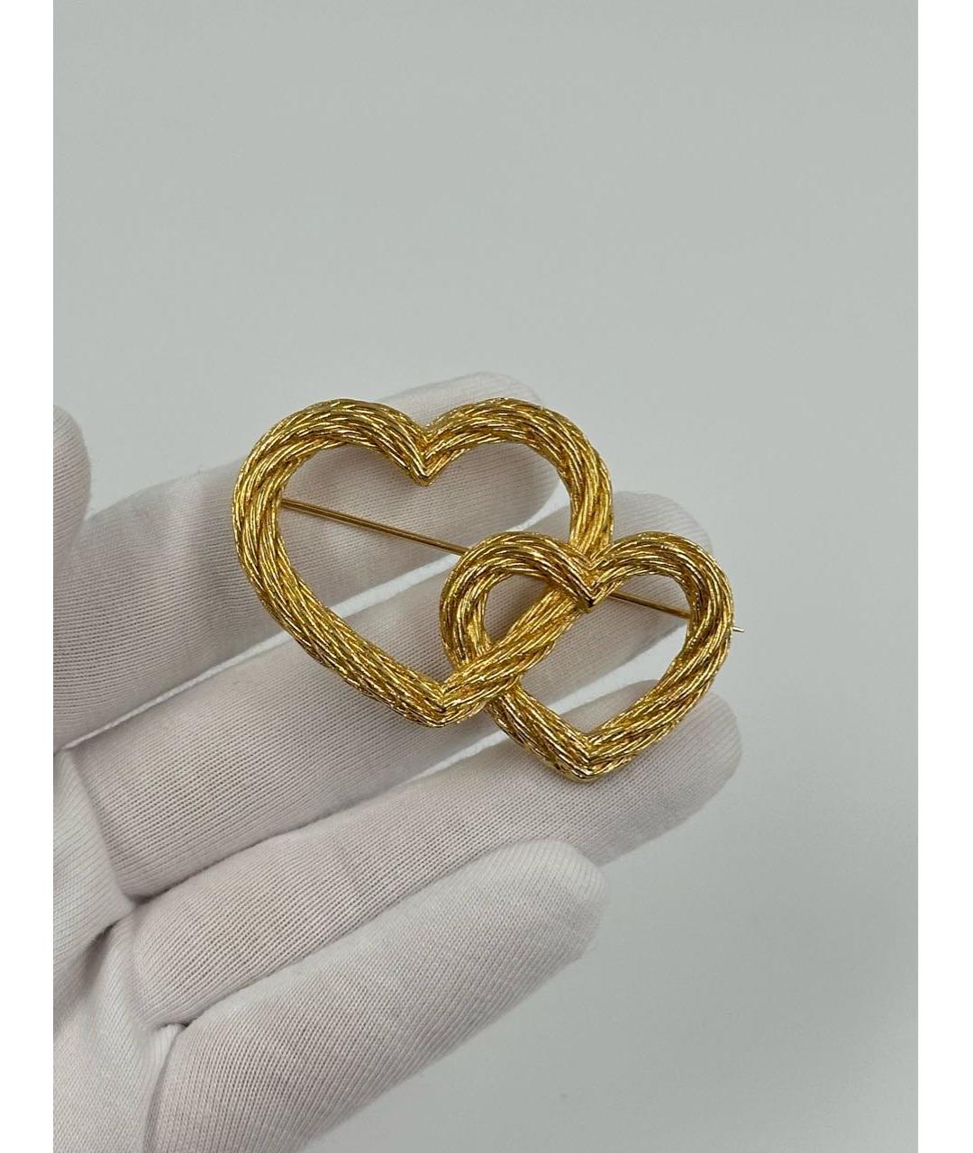 CHRISTIAN DIOR Золотая позолоченная булавка / брошь, фото 2