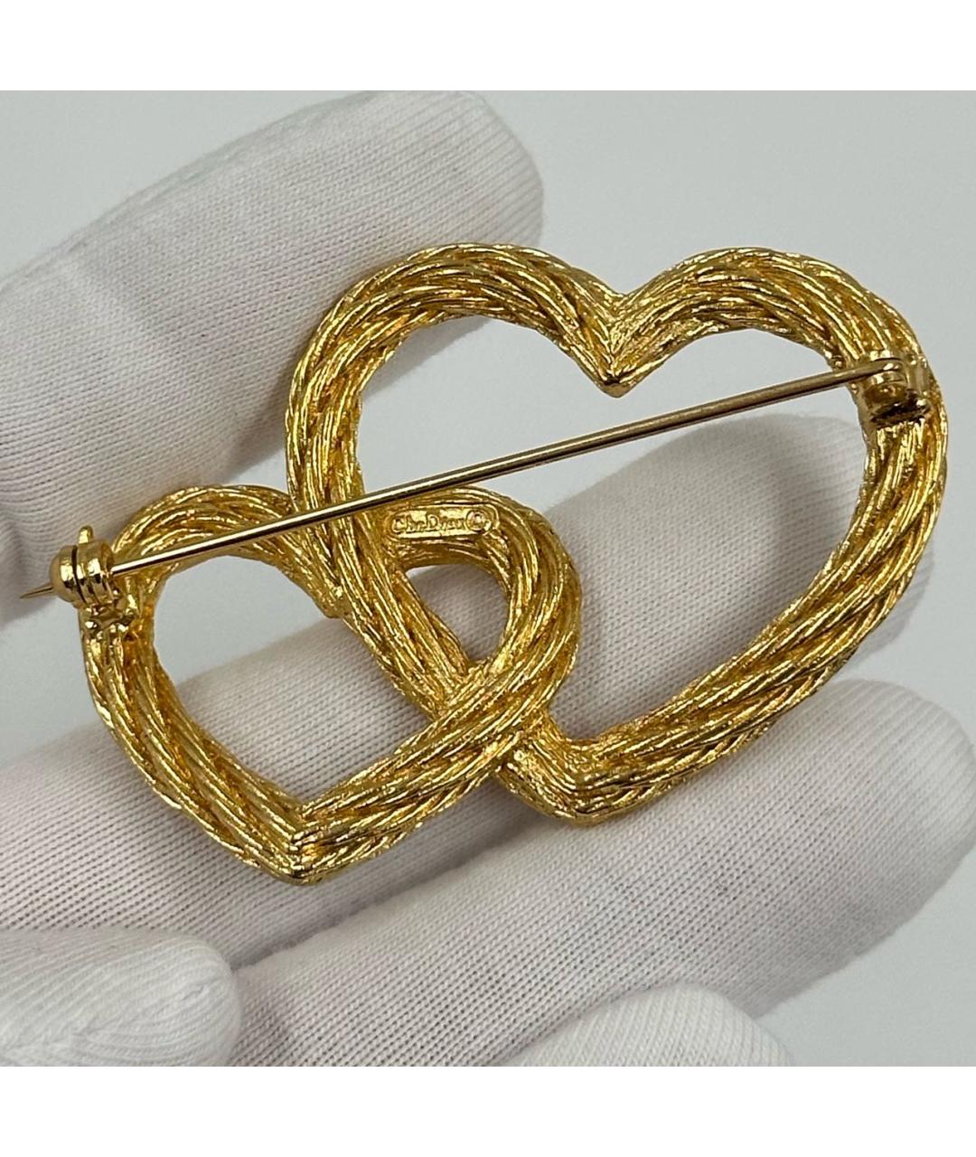 CHRISTIAN DIOR Золотая позолоченная булавка / брошь, фото 5