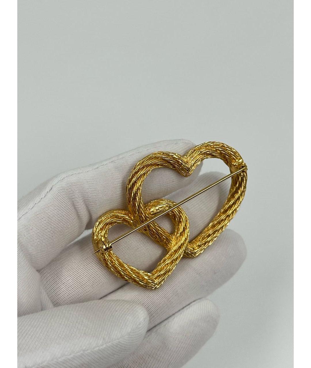 CHRISTIAN DIOR Золотая позолоченная булавка / брошь, фото 4