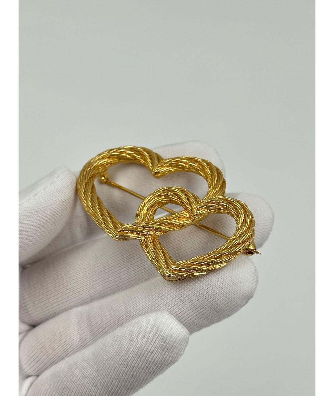 CHRISTIAN DIOR Золотая позолоченная булавка / брошь, фото 3