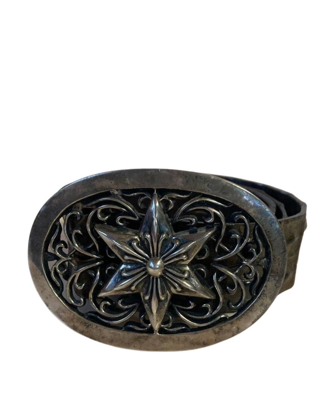 CHROME HEARTS Коричневый ремень из экзотической кожи, фото 1