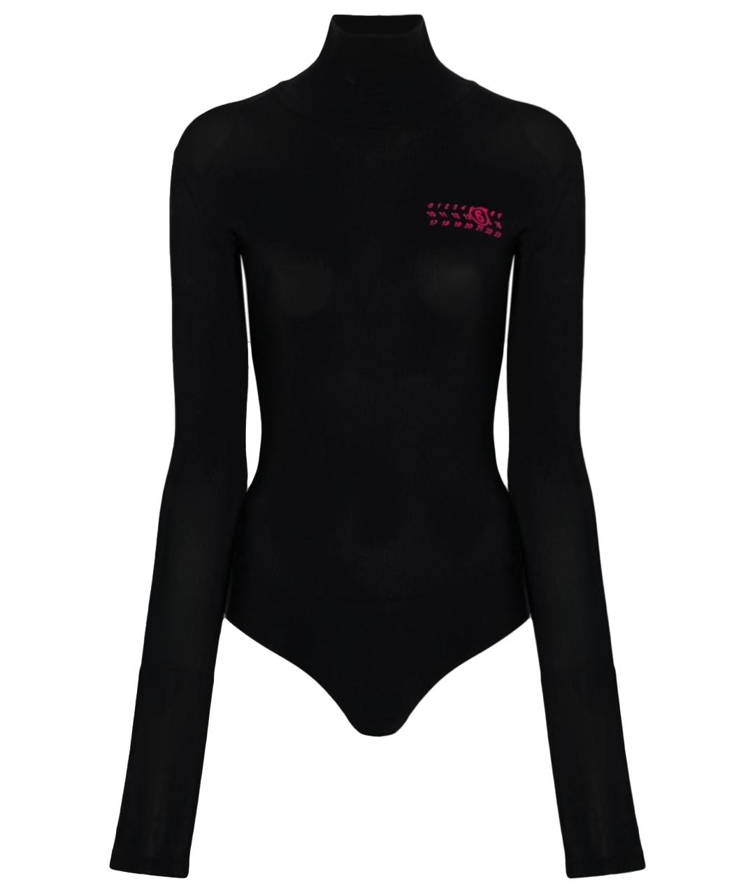 MAISON MARGIELA Черная полиамидовая водолазка, фото 1