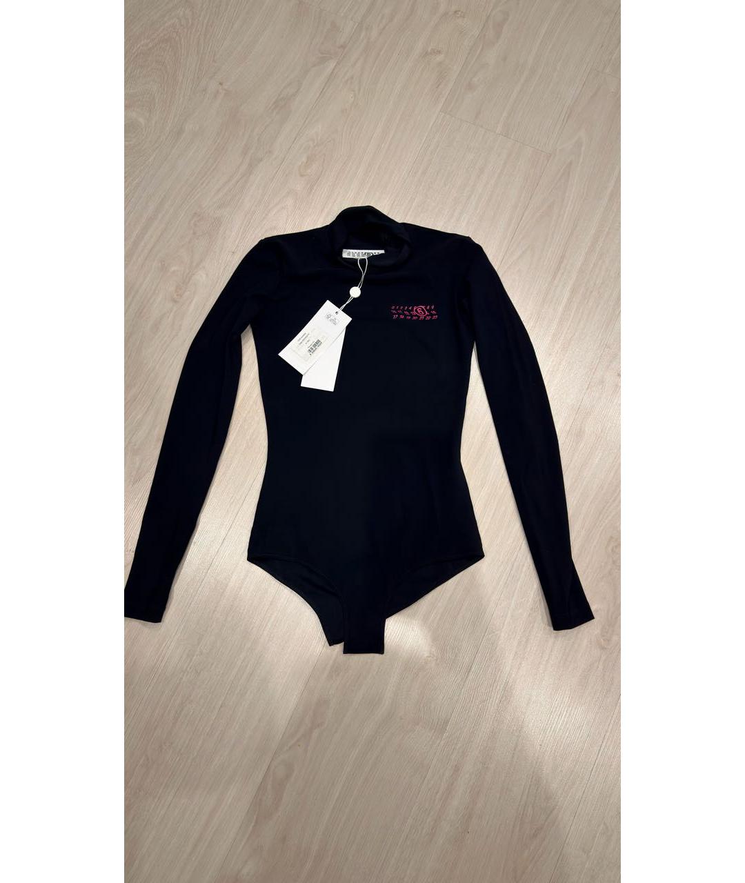 MAISON MARGIELA Черная полиамидовая водолазка, фото 5