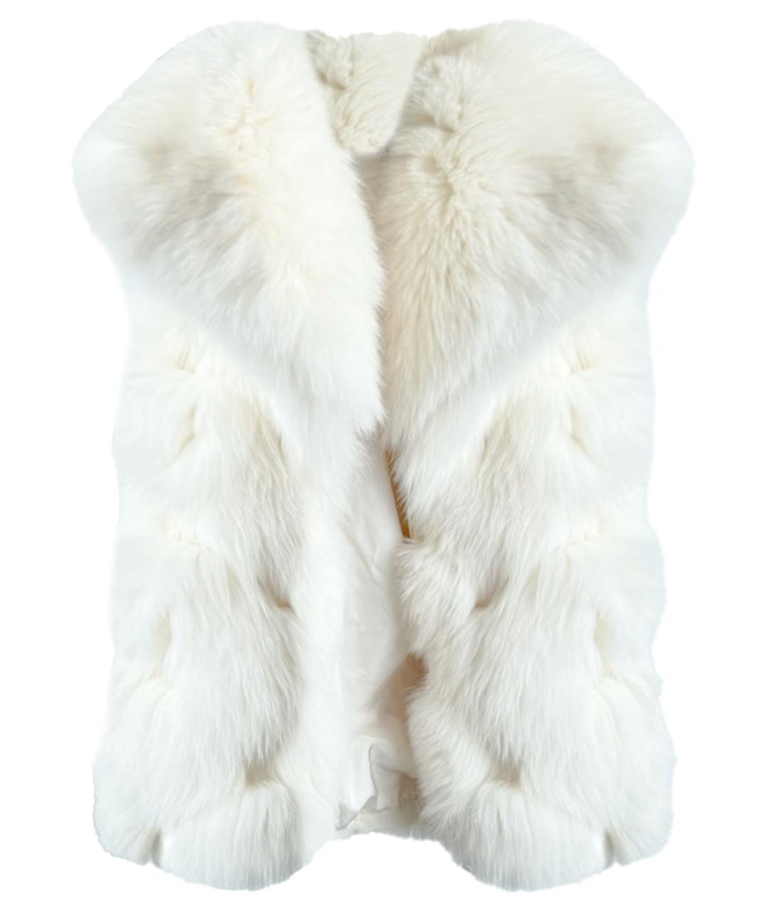 PRADA Белый меховой жилет, фото 7