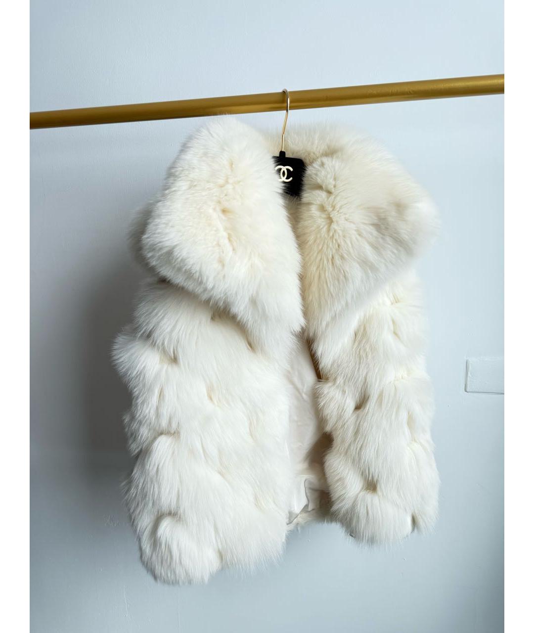 PRADA Белый меховой жилет, фото 6
