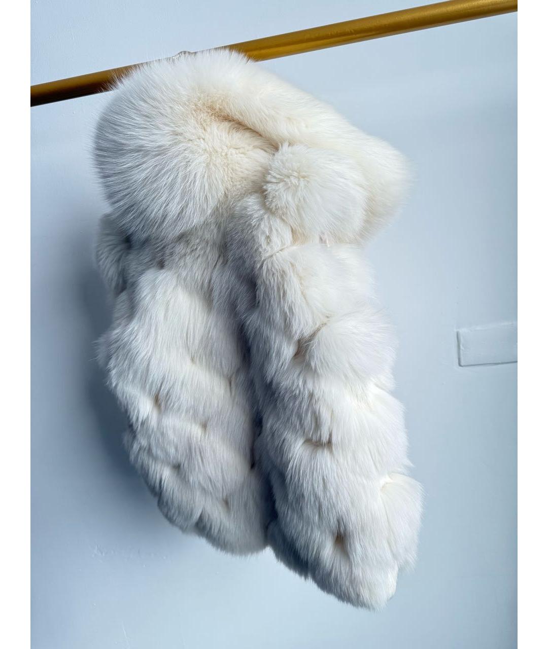 PRADA Белый меховой жилет, фото 2