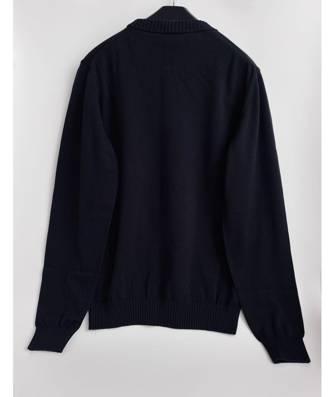 HUGO Черный хлопковый джемпер / свитер, фото 7