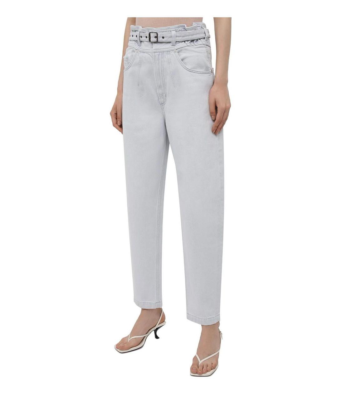 AGOLDE Серые хлопковые прямые джинсы, фото 7