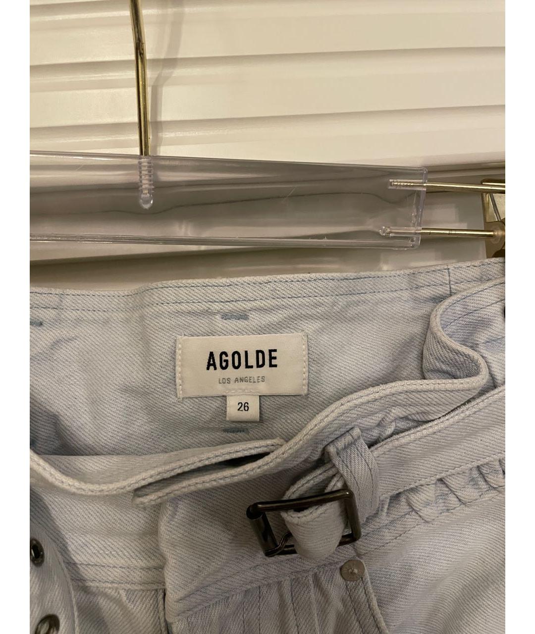 AGOLDE Серые хлопковые прямые джинсы, фото 3