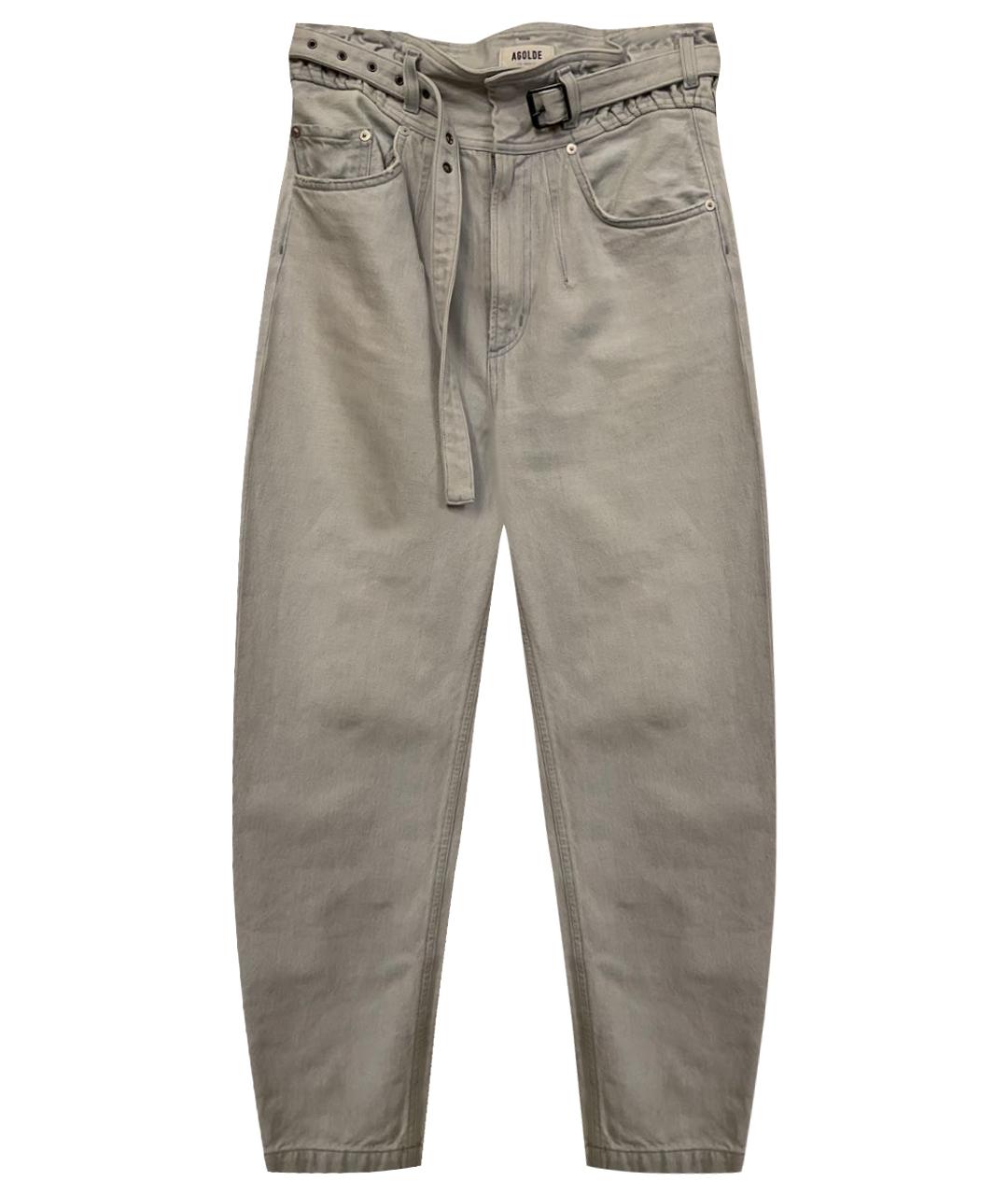 AGOLDE Серые хлопковые прямые джинсы, фото 1