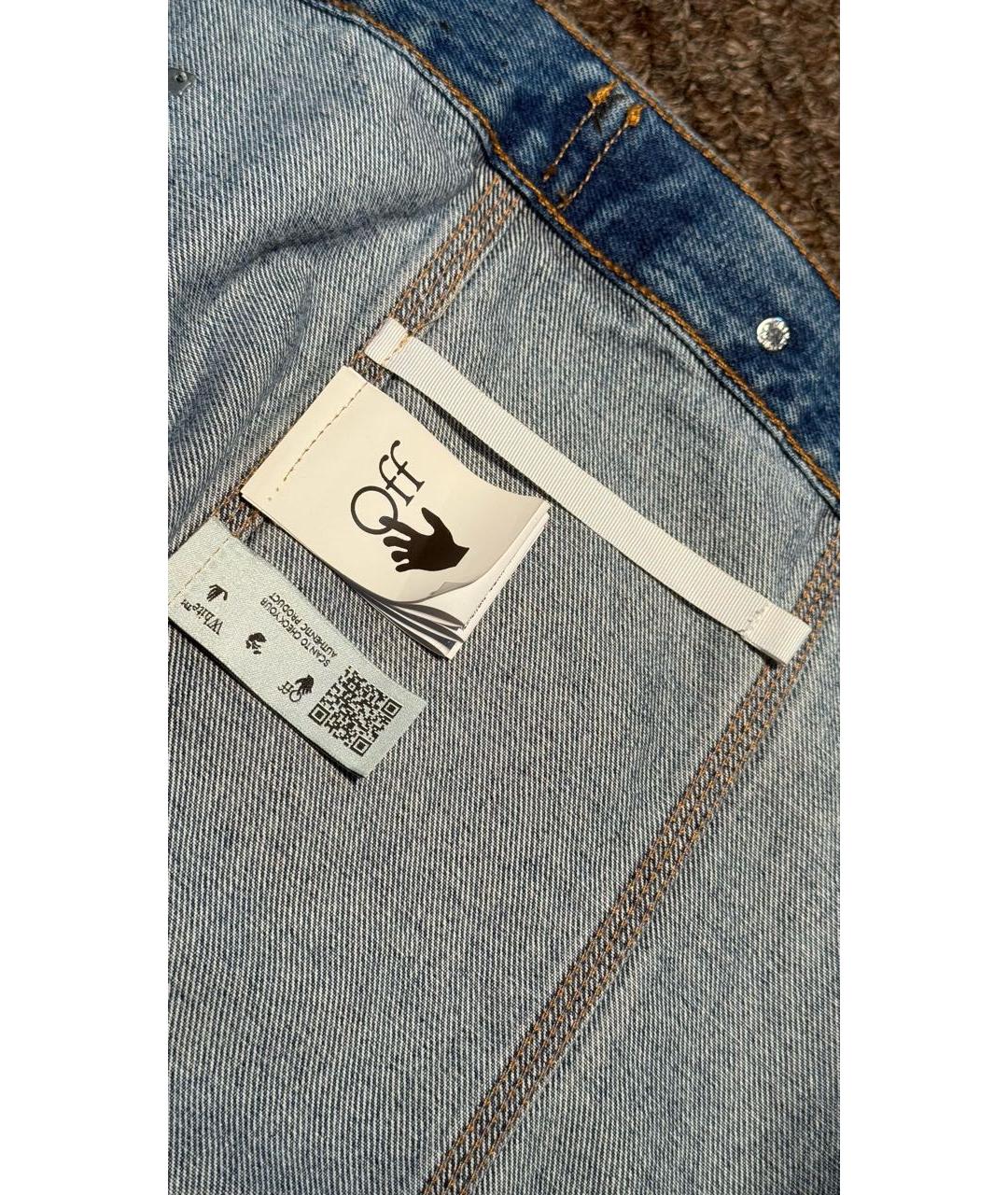 OFF-WHITE Черная деним куртка, фото 8