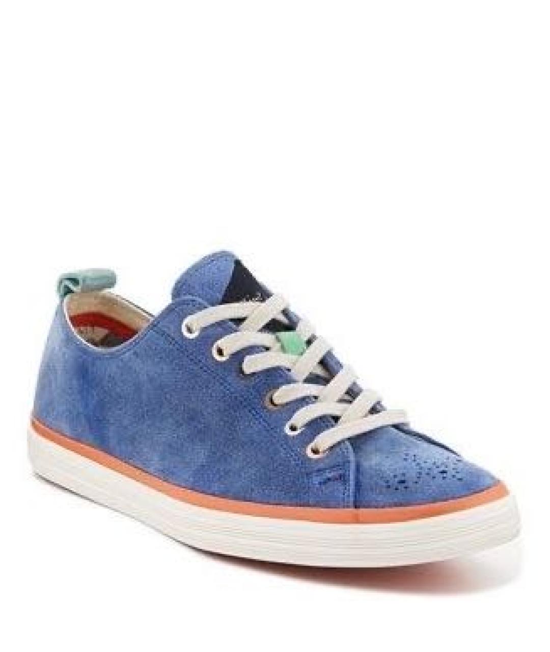 PAUL SMITH Синие замшевые кеды, фото 9