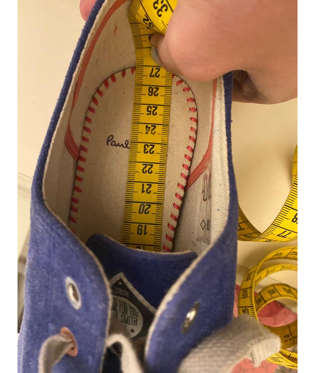 PAUL SMITH Синие замшевые кеды, фото 8