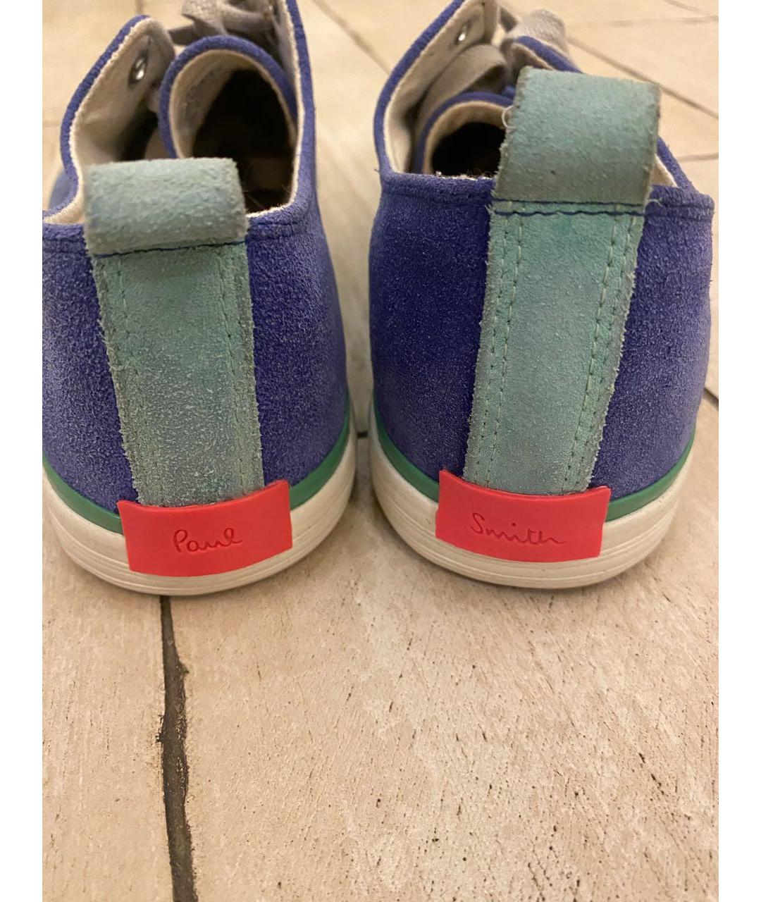 PAUL SMITH Синие замшевые кеды, фото 6