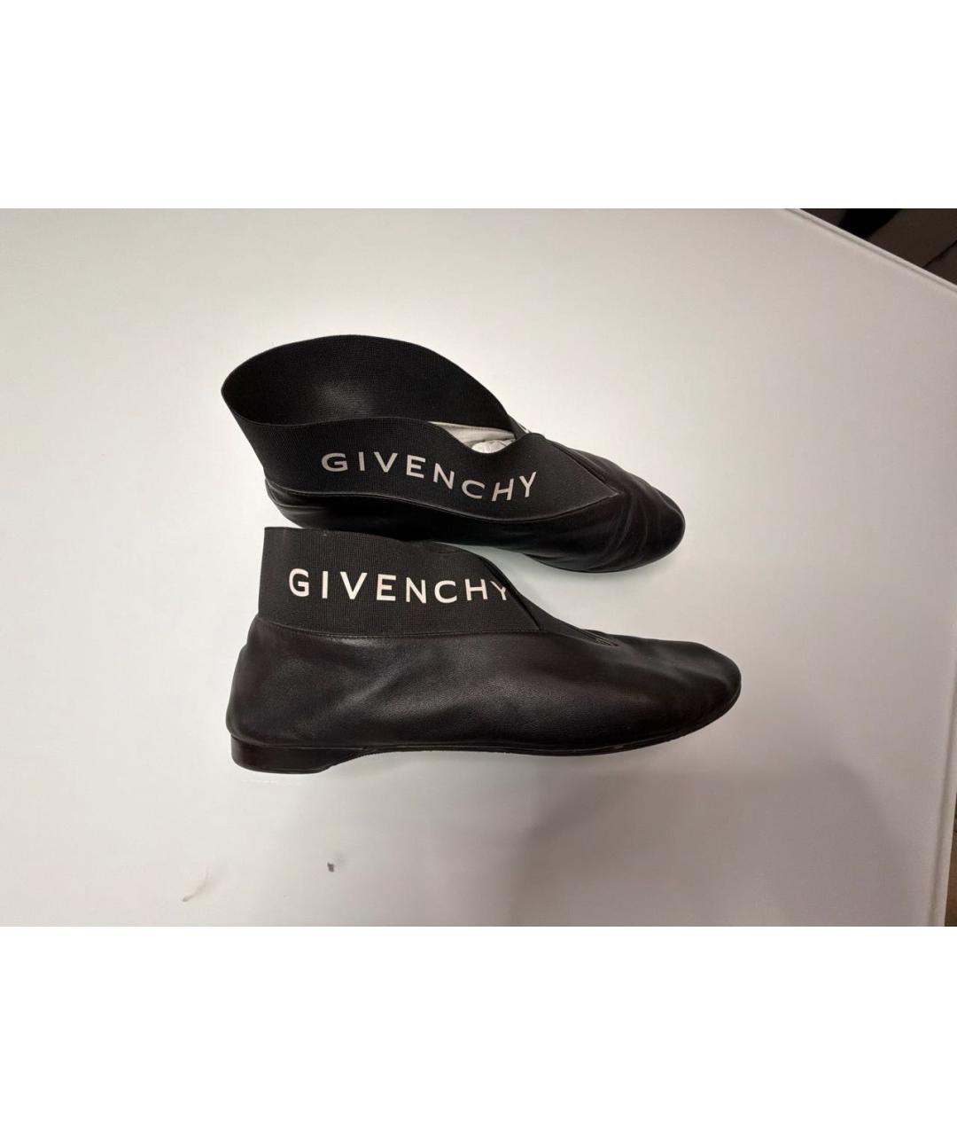 GIVENCHY Черные кожаные полусапоги, фото 5