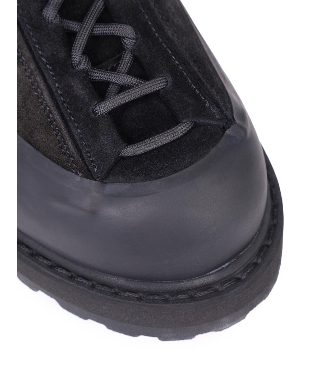 STONE ISLAND Черные замшевые низкие ботинки, фото 5