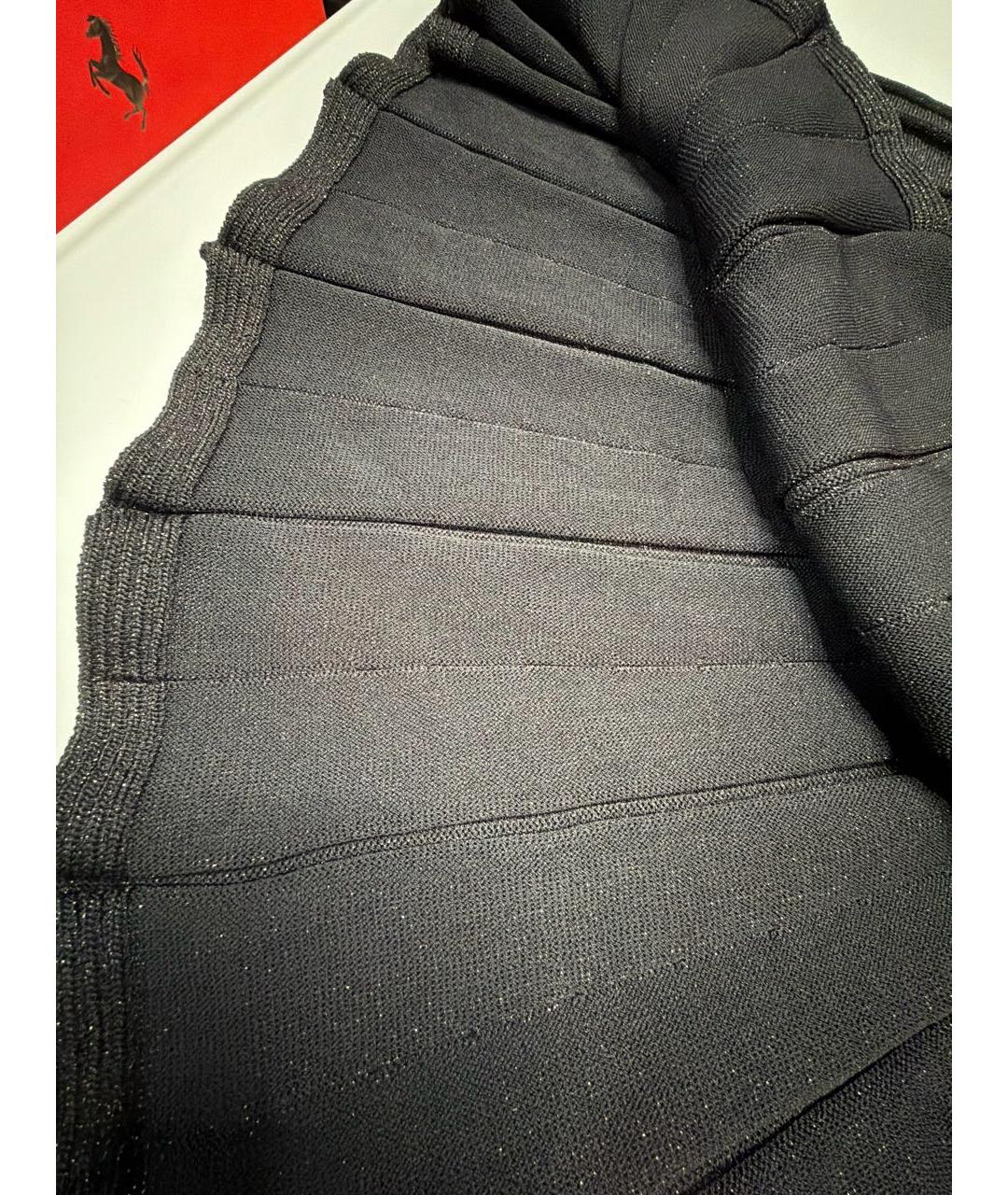 PINKO Черная вискозная юбка макси, фото 4