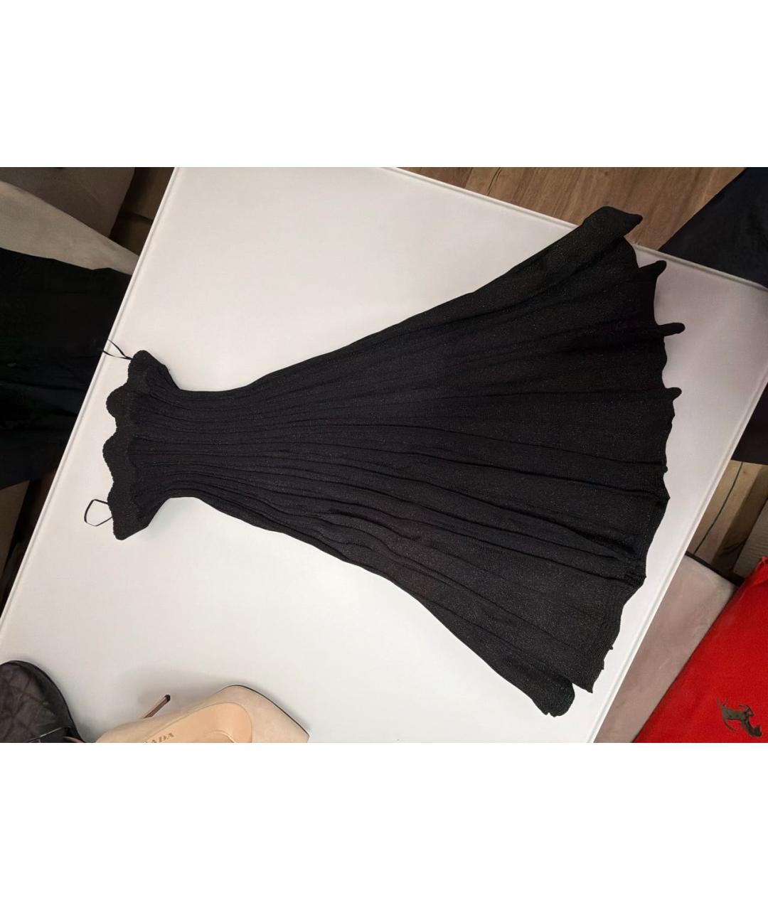 PINKO Черная вискозная юбка макси, фото 5