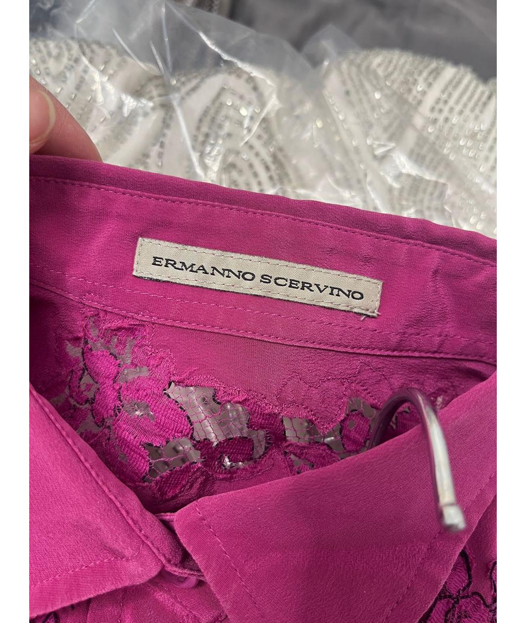ERMANNO SCERVINO Фуксия шелковая блузы, фото 3