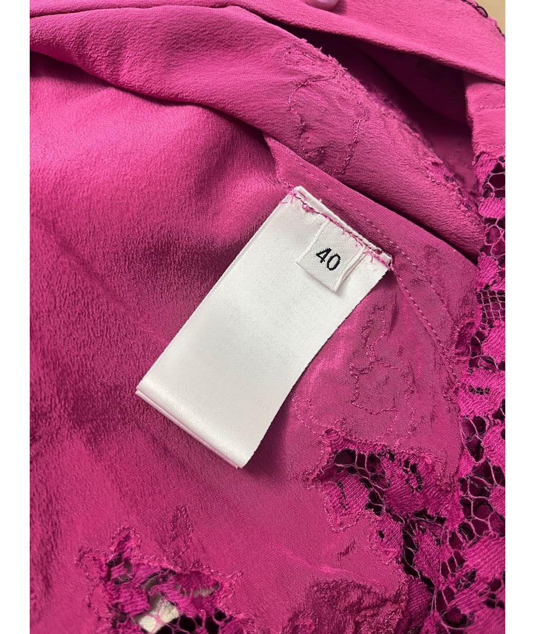 ERMANNO SCERVINO Фуксия шелковая блузы, фото 5