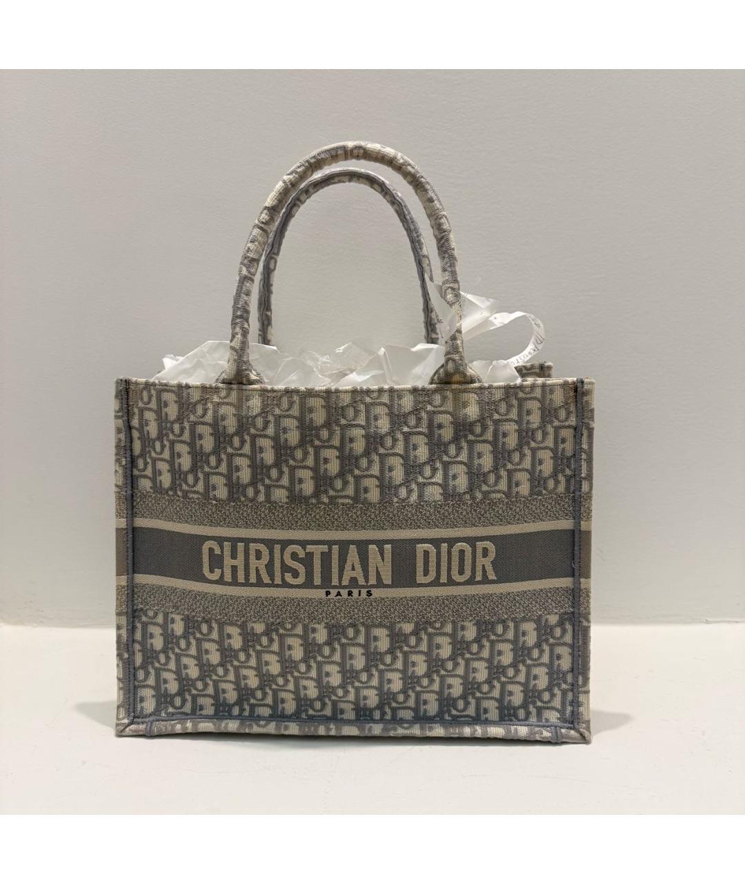 CHRISTIAN DIOR Серая сумка тоут, фото 5
